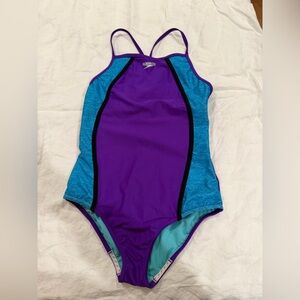 Speedo Kids' One Piece in Purple and Blue